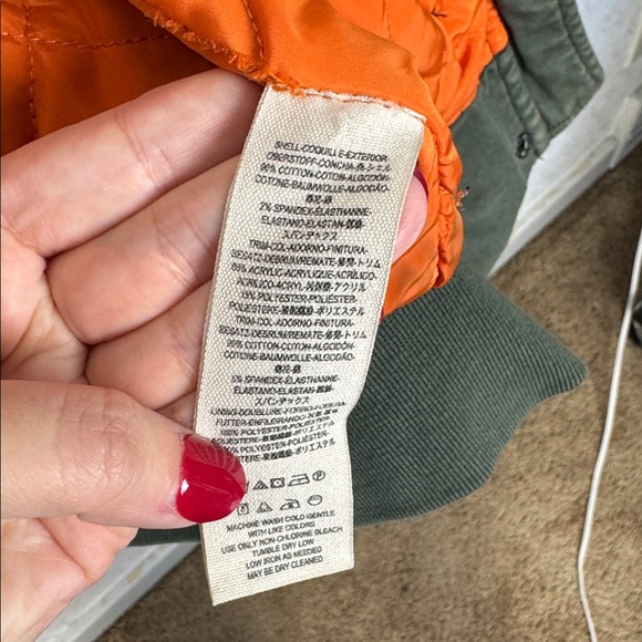 Free People Follow Me Close Olive Utility Jacket Small Hooded Military Coat - Picture 10 of 12